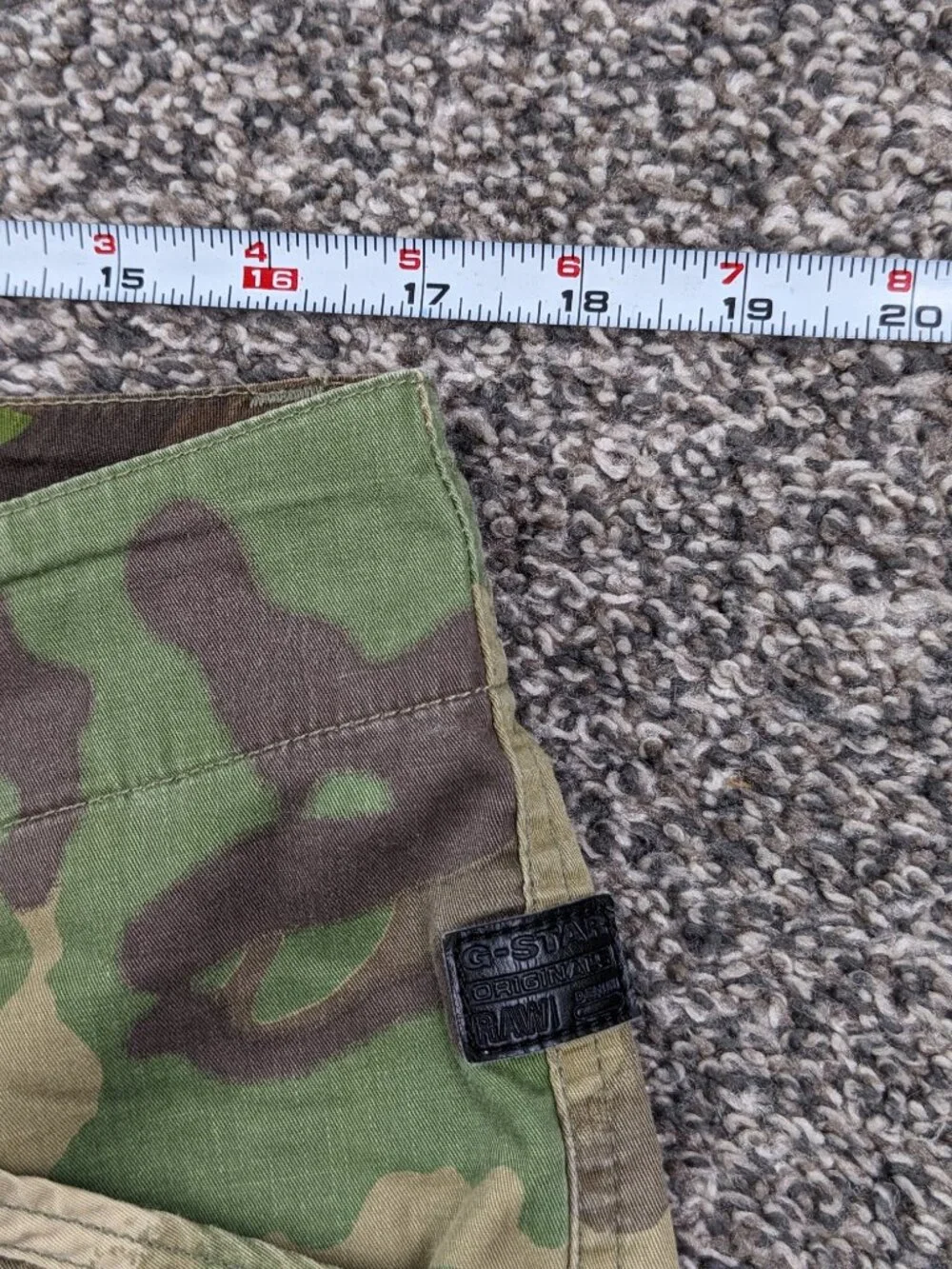 G-Star RAW RC Rovic Loose 1/2 Camo Cargo Shorts Men's 34 Utility Baggy Long